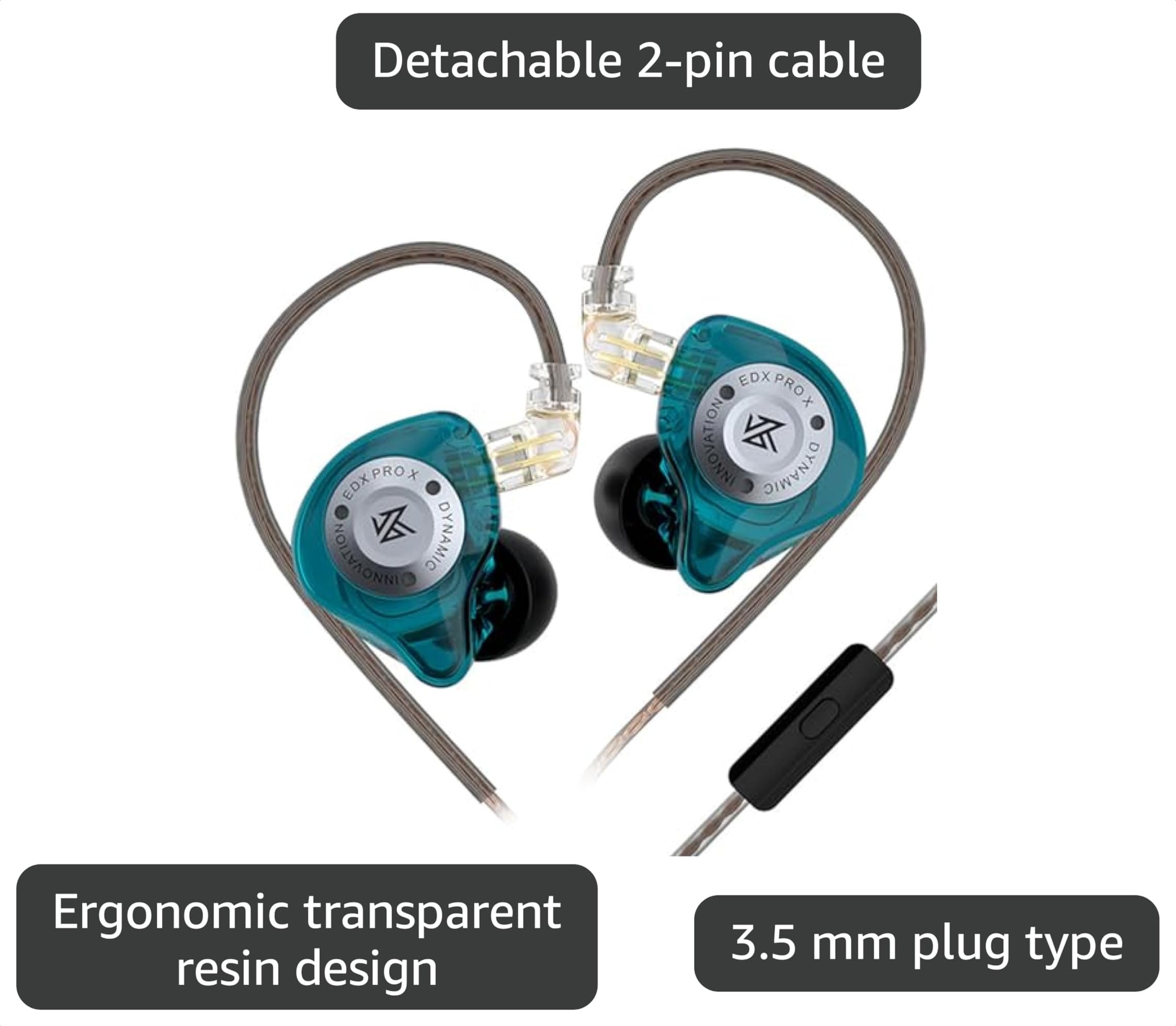 Amazon.com: Linsoul KZ EDX Pro X in Ear Earphone, Single Dynamic
